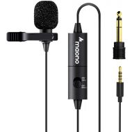 Lavalier Microphone, MAONO Clip on Lapel Mic with Omnidirectional Condenser for Podcasting, Recording, Vlogging, Compatible with iPhone, Android, Smartphone, DSLR, Camera, PC, Comp