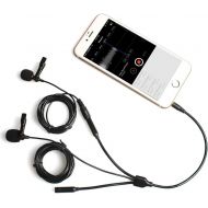 Lavalier Microphone for iPhone Android Smartphones, MAONO 2 Pack Professional Omnidirectional Condenser Clip on Lapel Mic for Recording, Interview, YouTube Video, Vlogging (AU-303)