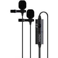 [아마존베스트]Maono AU-200 Lavalier Microphone Double Head 3.5 mm 4-Pin 0.25 Inch Adapter