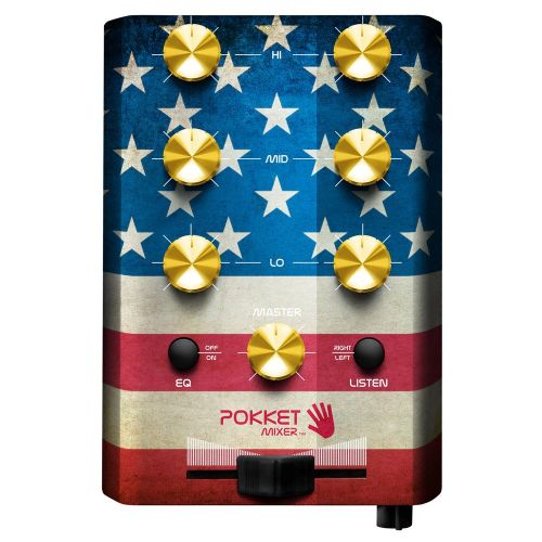 롤랜드 POKKETMIXER Portable Mini-DJ-Mixer, Mix your music spontaneously, live, anywhere and at anytime you want , US-flag