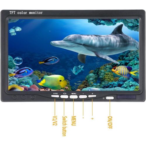  MAOTEWANG 20M 7 Inch 1000tvl Underwater Fishing Video Camera Kit 12 PCS LED Infrared Lamp Lights Video Fish Finder Lake Under Water Fish cam