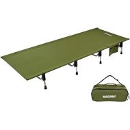 MARCHWAY Lightweight Folding Tent Camping Cot Bed with Lever Lock, Easy Setup Portable Compact for Outdoor Travel, Hunting, Hiking, Motorcycling, Support 330Lbs