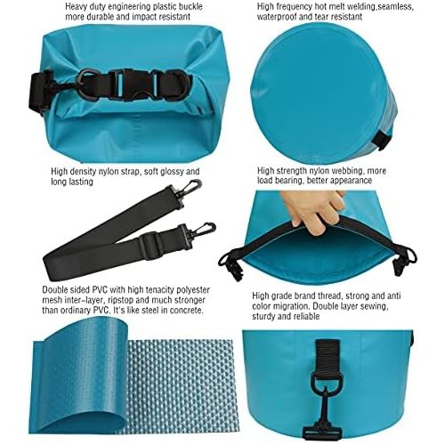  MARCHWAY Floating Waterproof Dry Bag 5L/10L/20L/30L/40L, Roll Top Sack Keeps Gear Dry for Kayaking, Rafting, Boating, Swimming, Camping, Hiking, Beach, Fishing