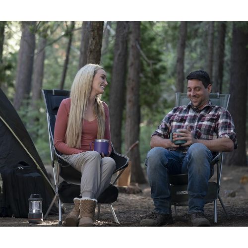  MARCHWAY Lightweight Folding High Back Camping Chair with Headrest, Portable Compact for Outdoor Camp, Travel, Picnic, Festival, Hiking, Backpacking