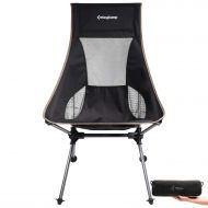 MARCHWAY KingCamp Ultralight Compact High Back Folding Chair with Headrest and Carry Bag, Only 3.2 lbs