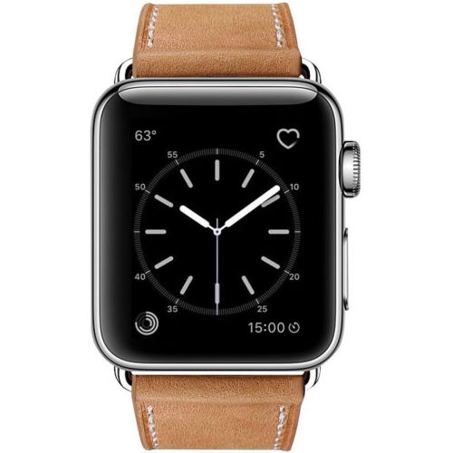  [아마존베스트]MARGE PLUS Compatible with Apple Watch Band 42mm 44mm, Genuine Leather Replacement Band Compatible with Apple Watch Series 4 (44mm) Series 3 Series 2 Series 1 (42mm) Sport and Edit