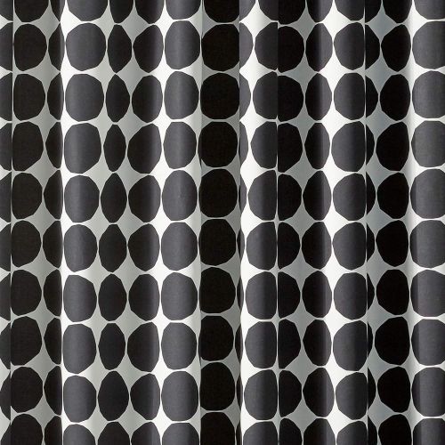  Marimekko Pienet Kivet, Shower Curtain, Black