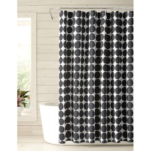  Marimekko Pienet Kivet, Shower Curtain, Black