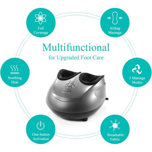  [아마존 핫딜] [아마존핫딜]MARNUR Shiatsu Foot Massager Electric Heat Kneading -Foot Massage Machine with Rolling and Air Compression for Home and Office for Men and Women