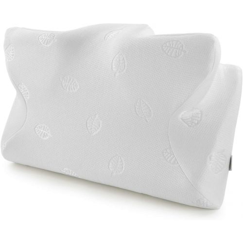  [아마존 핫딜] [아마존핫딜]MARNUR 23.5×14.5×5.5 in Cervical Pillow Contour Memory Foam Orthopedic Pillow for Neck Pain Sleeping for Side Sleeper Back Sleeper Stomach Sleeper+White Pillowcase(1 PCS)