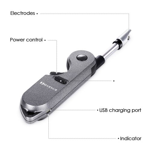  [아마존 핫딜]  [아마존핫딜]MARNUR Lichtbogen Feuerzeug USB Elektronisch Feuerzeug Flammloses Wiederaufladbare Sicher Harmlos Keine Flamme und Geruch, fuer Haushalts, Camping, Kerzen, Grill