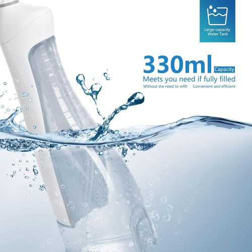  MARNUR [Upgrade Version]Water Flosser Cordless Dental Oral Irrigator for Teeth Cleaning with 3 Jet...