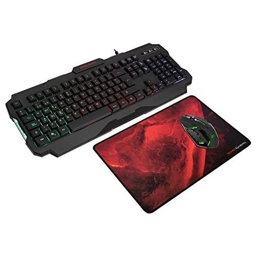  [아마존베스트]Mars Gaming Kit with Gaming Keyboard and Mouse, Single-Coloured