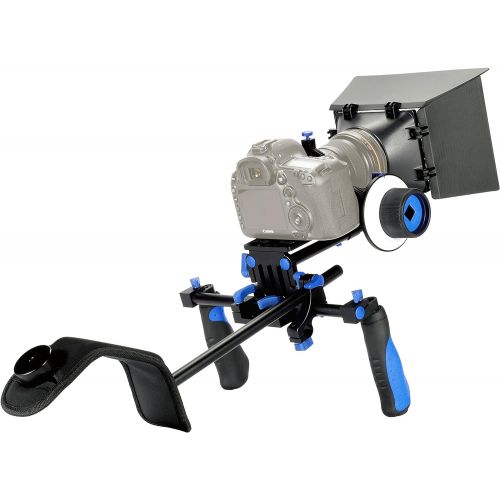  MARSRE DSLR Shoulder Rig Film Making Kit with Follow Focus and Matte Box for All DSLR Video Cameras and DV Camcorders