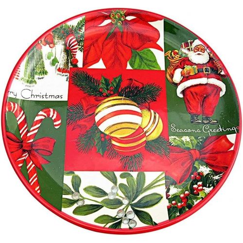  Martha Stewart Collection Set of 4 Holiday Vintage Paper Appetizer Plates