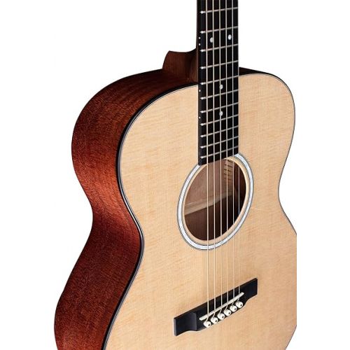  Martin Guitar 000Jr-10 Junior Acoustic Guitar with Gig Bag, Sitka Spruce Construction, Satin Finish, 000 Junior-14 Fret, and Junior Neck Shape