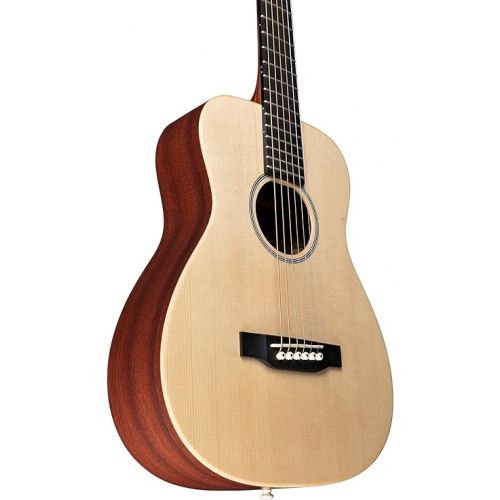  Little Martin LX1E Acoustic-Electric Guitar with Gig Bag, Sitka Spruce Top, Mahogany HPL Construction, Modified 0-14 Fret, Modified Low Oval Neck Shape