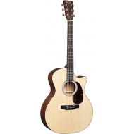 Martin Guitar GPC-16E Mahogany with Gig Bag, Acoustic-Electric Guitar, Mahogany and Sitka Spruce Construction, Gloss-Top Finish, GP-14 Fret, and Low Oval Neck Shape
