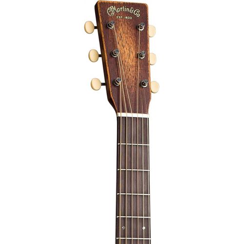  Martin Guitar D-15M StreetMaster with Gig Bag, Acoustic Guitar for the Working Musician, Mahogany Construction, Distressed Satin Finish, D-14 Fret, and Low Oval Neck Shape