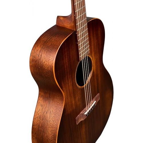  Martin Guitar 000-15M StreetMaster with Gig Bag, Acoustic Guitar for the Working Musician, Mahogany Construction, Distressed Satin Finish, 000-14 Fret, and Low Oval Neck Shape