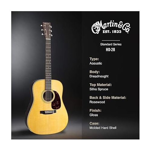  Martin Guitar Standard Series Acoustic Guitars, Hand-Built Martin Guitars with Authentic Wood