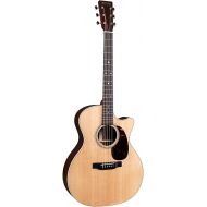 Martin Guitar GPC-16E Rosewood with Gig Bag, Acoustic-Electric Guitar, East Indian Rosewood and Sitka Spruce Construction, Gloss-Top Finish, GP-14 Fret, and Low Oval Neck Shape