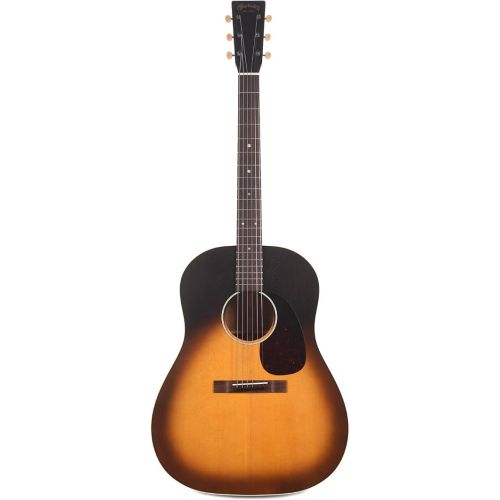  Martin Guitar DSS-17 Acoustic Guitar with Soft-Shell Case, Sitka Spruce and Mahogany Construction, Satin Finish, 000-14 Fret Slope Shoulder, and Modified Low Oval Neck Shape, Whiskey Sunset