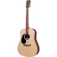Martin Guitar X Series D-X2E Acoustic-Electric Guitar with Gig Bag, Sitka Spruce and KOA Pattern High-Pressure Laminate, D-14 Fret, Performing Artist Neck Shape (Left, HPL Mahogany Back/Side)