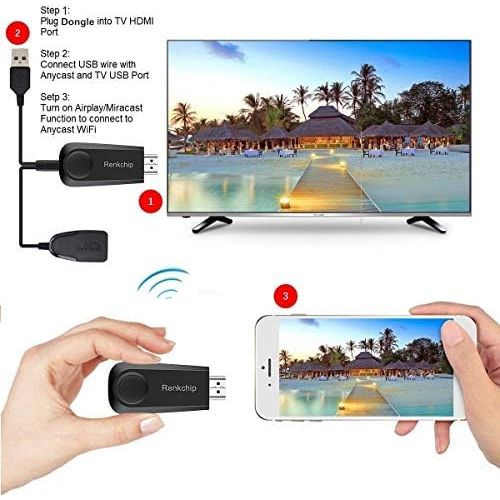  [아마존베스트]-Service-Informationen WiFi Display Dongle, Wireless Display Dongle, HDMI Adapter 1080p, Airplay Dongle Mirroring Screen from Phone to Large Screen, Supports Miracast Airplay DLNA