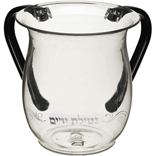  [아마존베스트]MASORET UNBREAKABLE ALUMINUM WASHING CUP: 6.5-Inch Tall Elegantly Brushed 2-Handle Wide-Mouth Ritual Cleaning Water Vessel plus Mini Tehillim Book of Psalms