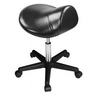 Master Massage Ergonomic Swivel Saddle Rolling Hydraulic Comfortable Adjustable Stool in Black for clinic spas beauty salons debtists classrooms home office