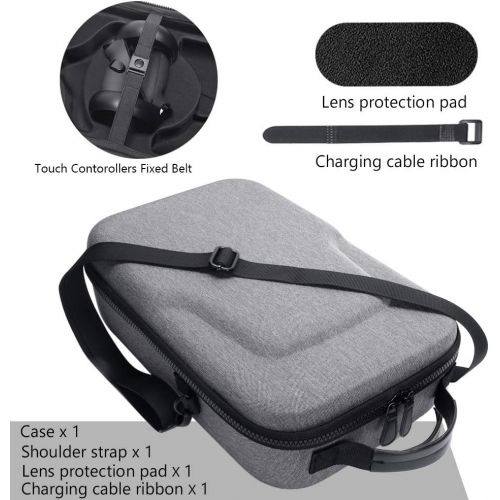  [아마존베스트]Oculus Quest Travel Case - MASiKEN Hard EVA Case for Oculus Quest All-in-one VR Gaming Headset, Carrying Case Storage Bag