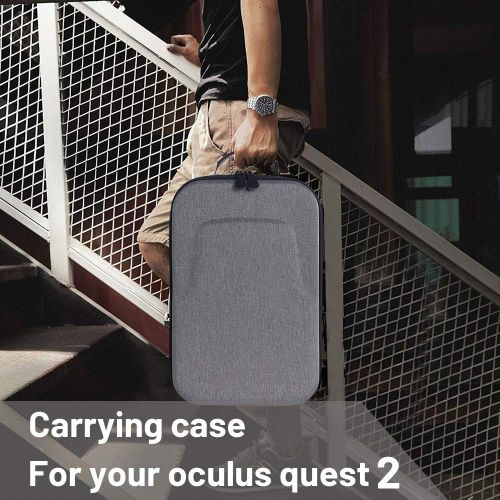  [아마존베스트]MASiKEN Premium Travel Case for Oculus Quest VR Gaming Headset ,EVA Carry Case, Controllers Accessories Protective Bag (Gray)