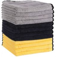 [아마존 핫딜]  [아마존핫딜]MATCC Microfiber Cleaning Cloths 12 Pack Premium Microfiber Towels for Cars Detailing Or Drying Towels for Cleaning Car Windows Dishes 16 x 16