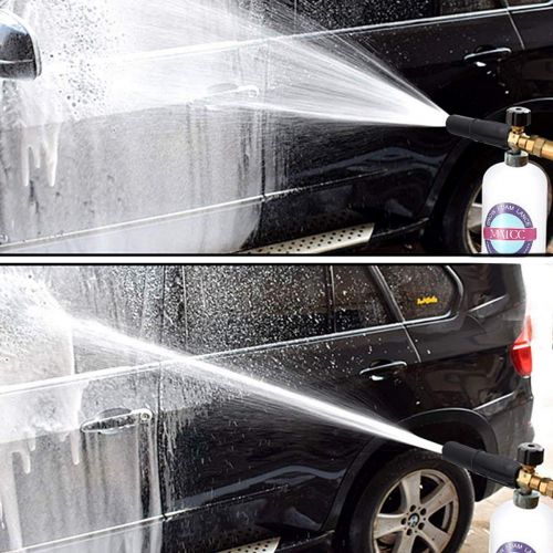  MATCC Foam Cannon II Foam Nozzle Pressure Washer Jet Wash with 1/4 Quick Connector Foam Blaster 0.22 Gallon Bottle Improved Snow Foam Lance