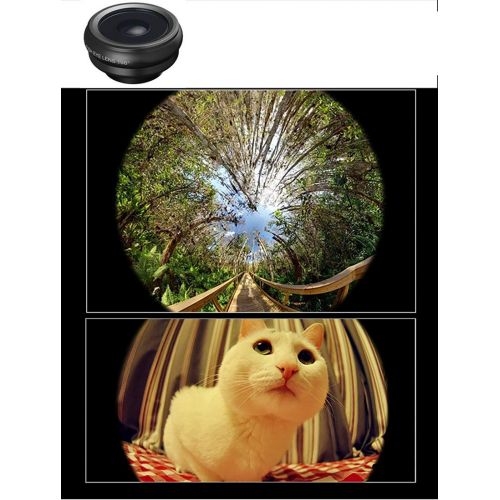  MATCHANT 5 in 1 Phone Cam Lens Kit, 0.63 Wide-Angel+15x Macro+CPL+198° Fisheye+2X Telephoto Lens Compatible for iPhone and Most Smartphone
