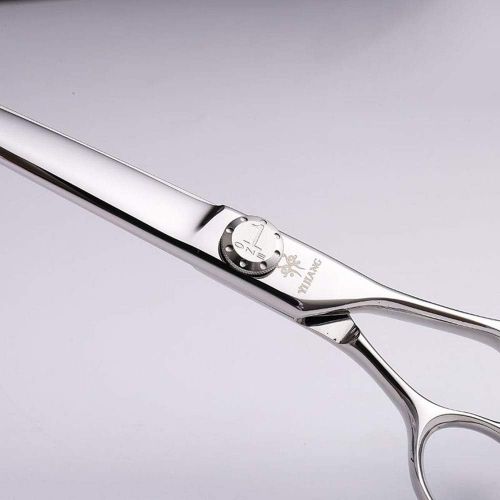  MATCHANT 7 Inch Pet Scissors 440C Stainless Steel Pet Grooming Shears (Color : Silver)