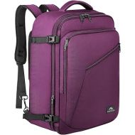 MATEIN Carry on Backpack for Women, 27L Flight Approved Backpack for Teacher Nurse, Fashion Expandable Airline Backpack for Plane, Lightweight Hiking Weekend Back Pack, Traveler Gifts, Purple