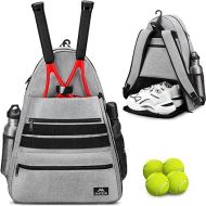 MATEIN Tennis Bag Tennis Racket Bags, Large Tennis Backpack for Men & Women with Shoe Compartment Hold 2 Rackets, Pickleball Paddles, Badminton Racquet, Balls Accessories, Waterproof Tennis Gifts Bag