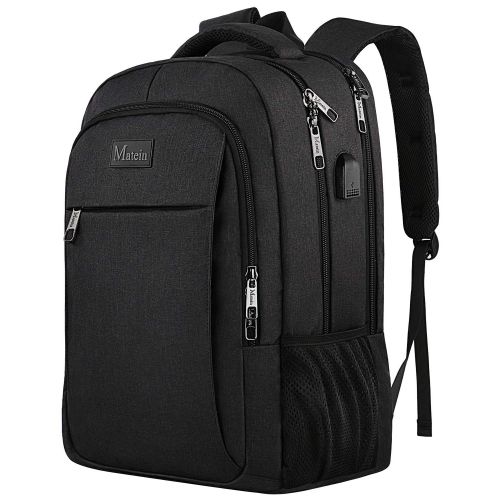  [아마존 핫딜]  [아마존핫딜]Matein Rucksack Damen,Laptop Rucksack Business Notebook Tasche Multifunktion Grosser Schulrucksack Daypack Wasserdicht mit USB Ladeanschluss fuer Herren Manner Schueler Jungen Teenager 15,6