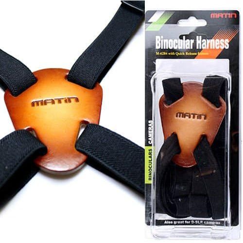  MATIn Binoculars Harness Strap Leather & Elastic Nylon Accessories Also Great for D-slr Cameras