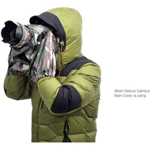  Matin Dslr Camera 300mm Long Lens Camouflage Deluxe Rain Cover Pouch Professional Bag