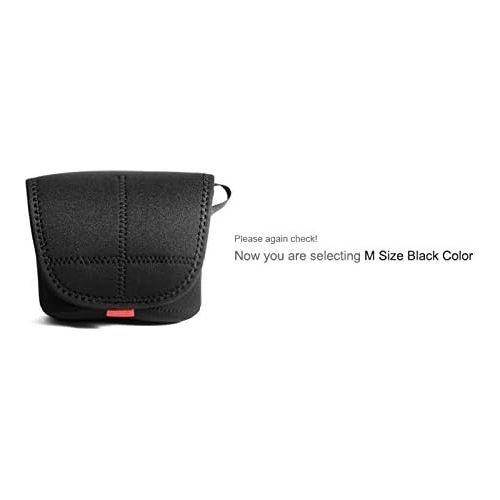  MATIN Neoprene DSLR SLR RF Mirrorless Camera Soft Pouch Bag Body Case V2 (Medium/Black)