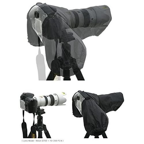  Matin DSLR SLR Camera 300mm Long Lens Deluxe Rain Cover Professional V2 - Black