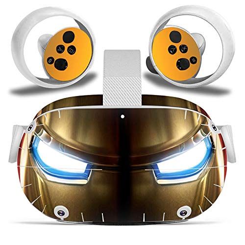  [아마존베스트]MATTAY Oculus Quest 2 VR Headset and Controller Sticker, Vinyl Decal Skin for VR Headset and Controller, Virtual Reality Protective Accessories - Iron Eye