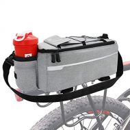 MATTISAM Bike Rack Bag (8L), Insulated Bike Cooler Bag with Shoulder Strap and Reflective Strap, Water-Resistant Bike Trunk Bag, Bike Panniers Bag, Bike Basket, Bicycle Rear Seat C