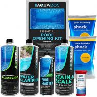 Pool Opening Kit - Pool Starter Kit for Inground Pool & Above Ground Pool Chemical Starter Kit to Open Your Pool - AquaDoc Pool Start Up Chemical Kit Designed for 15000 to 20000 Gallon Pool