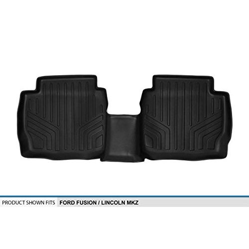 MAX LINER SMARTLINER Floor Mats 2nd Row Liner Black for 2013-2018 Ford Fusion/Lincoln MKZ