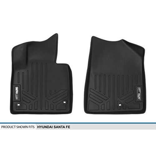  MAX LINER SMARTLINER Floor Mats 1st Row Liner Set Black for 2013-2018 Hyundai Santa Fe