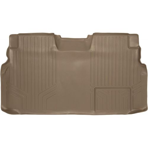  MAXLINER Floor Mats 2nd Row Liner Tan for 2009-2014 Ford F-150 SuperCrew Cab